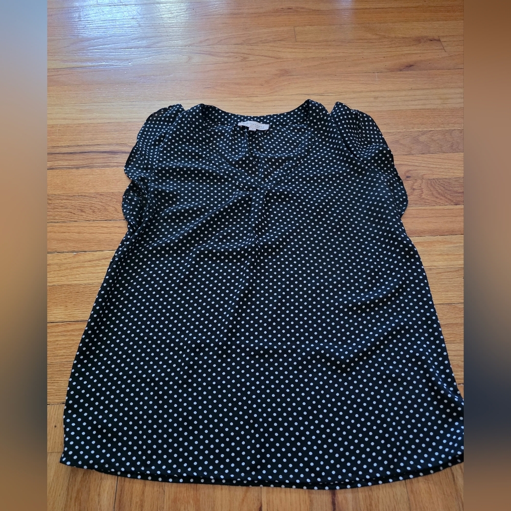 Philosophy Black and White Polka Dot Top